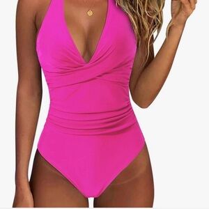 Vibrant Pink One-Piece Swimsuit